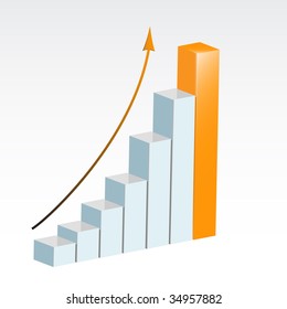 Increase Diagram Illustration Stock Illustration 34957882 | Shutterstock