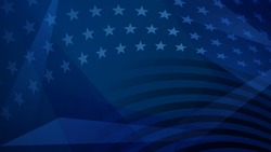 Independence Day Abstract Background With Elements Of The American Flag In Dark Blue Colors