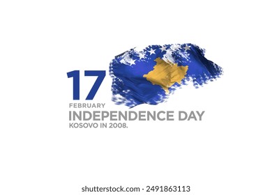 A Independence day of Kosovo flag, national day. - Powered by Shutterstock