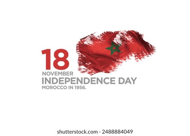 A Independence day of Morocco flag, national day. - Powered by Shutterstock