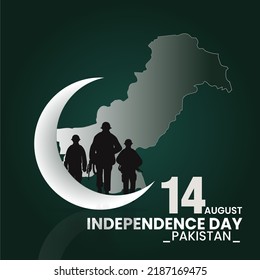 Independence Day Of Pakistan On 14 August Post Design