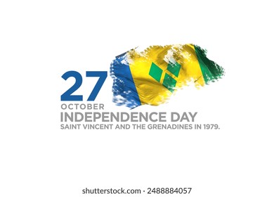 A Independence day of saint vincent and the grenadines flag, national day. - Powered by Shutterstock