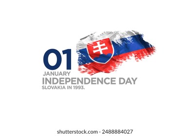 A Independence day of Slovakia flag, national day. - Powered by Shutterstock