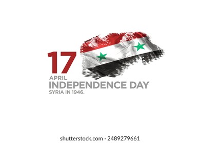 A Independence day of Syria flag, national day. - Powered by Shutterstock