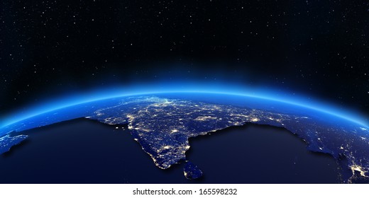 India Map Night High Res Stock Images Shutterstock