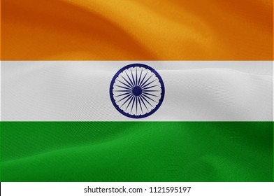 India Flag Fabric Texture Stock Photo 1713216163 | Shutterstock