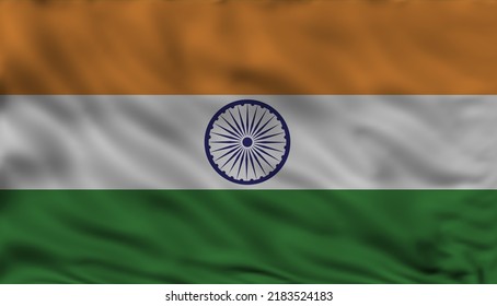 India Flag - 3d Render Flag