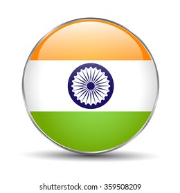 3,838 India flag button Images, Stock Photos & Vectors | Shutterstock