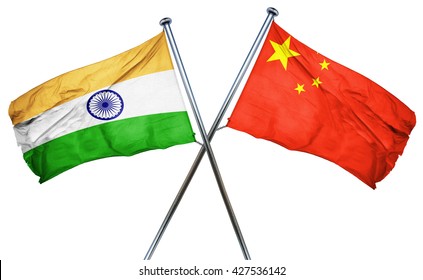 India Flag  Combined With China Flag