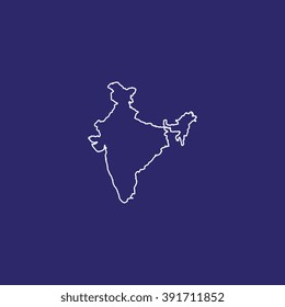 India Map Stock Vector Royalty Free Shutterstock