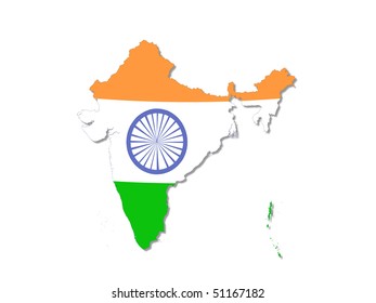 India Map Stock Illustration 51167182 | Shutterstock