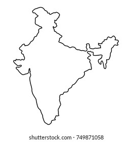 1,246 India blank map Images, Stock Photos & Vectors | Shutterstock