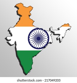 India Map Flag Inside Shutterstock