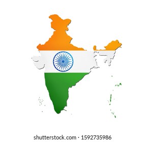 2,874 India map independence day Images, Stock Photos & Vectors ...