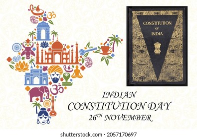 Indian constitution day banner design - Powered by Shutterstock