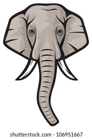 Indian Elephant Elephant Head Stock Illustration 106951667 | Shutterstock