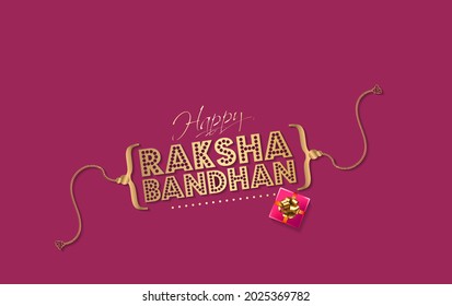 Indian Festival Of Raksha Bandhan Rakhi Typography Background