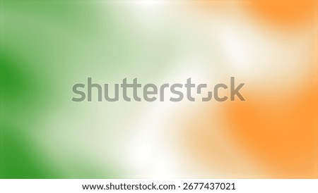 indian flag gradient colour background in horizontal style. background of Indian flag tricolour. smooth gradient colours.