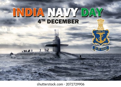 Indian Navy Day Poster Design.