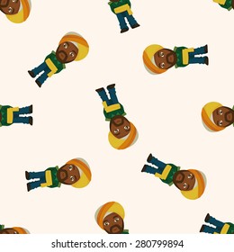 indian people ,seamless pattern