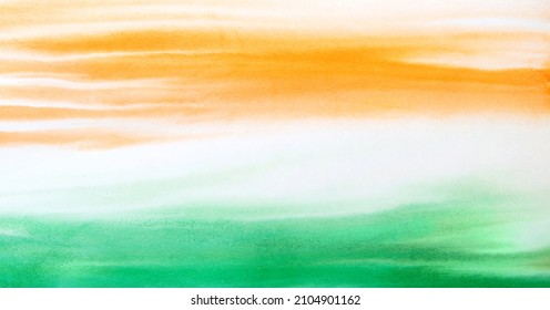 Modèle d'art pour la célébration de la fête de la République indienne. Arrière-plan effets de couleur de garde aux couleurs du drapeau national indien.