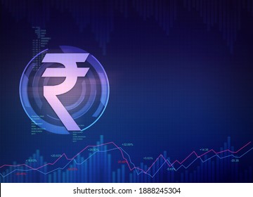 Indian Rupee Background Rupee Sign Isolated Stock Illustration ...