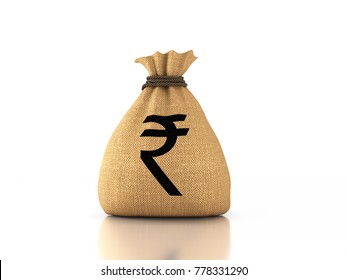 Indian Rupee Concept - 3D Rendered Image