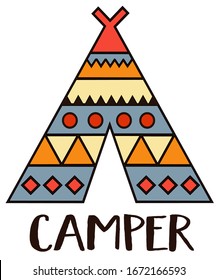 Indian Style Tipi Tent Camper