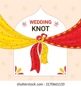 Indian Wedding Knot Background Design