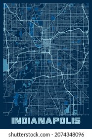 Indianapolis - United States Peace City Map