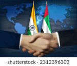 India,UAE bilateral relation concept background