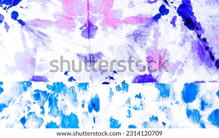 Indigo Dirty Art Background. Dirty Art Painting. Watercolor Print. Wet Art Print. Bright Tie Dye Print. Aquarelle Texture. Brushed Banner. Blue  Splash Banner. Tie Dye Grange. Purple