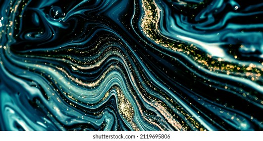 INDIGO. Treasury Of Art. Swirls Of Marble. Painting Aesthetically Mesmerizing. Abstract Fantasia With Golden Powder. Extra Special And Luxurious- ORIENTAL ART. Ripples Of Agate. Natural Luxury.