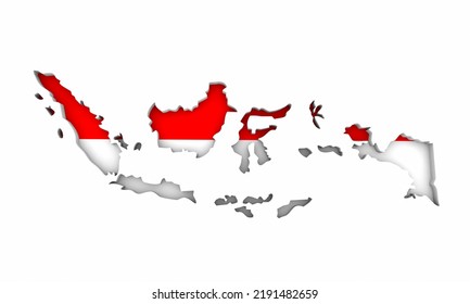 Indonesia Flag Country Background 3d Illustration Stock Illustration ...