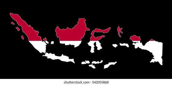 Indonesia Flag Map Indonesia Officially Republic Stock Illustration ...