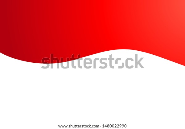 Indonesia Flag Red White Background Wallpaper Stock Illustration