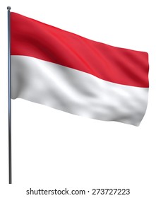 Indonesia Flag Waving Image Isolated On Stock Illustration 273727223