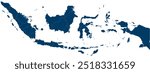 INDONESIA MAP with its administrative divisions and regions