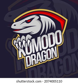 
Indonesian Iconic Animal Komodo Dragon Gaming Logo