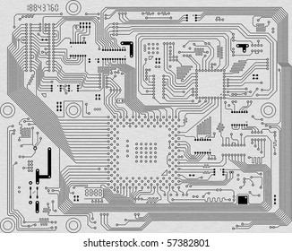 20,572 Circuit board black white Images, Stock Photos & Vectors ...