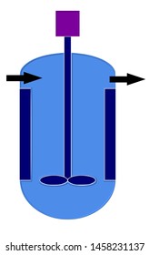 Industrial Reactor Vessel Process Diagram Stock Illustration 1458231137 ...