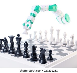 An Industrial Robot Playing Chess