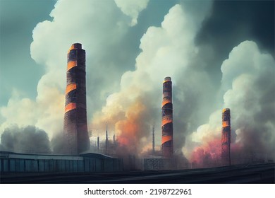 Industrial Smoke Stack Production Factory