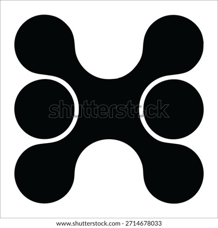 Infant Visual Stimulation Patterns, Black and white flash card with high contrast for baby vector
