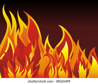 Inferno Fire Background Design Use Stock Illustration 38565499 ...