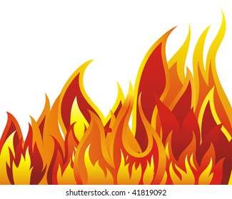 Inferno Fire Background Design Use Stock Illustration 41819092 