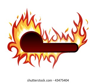 Inferno fire background for design use