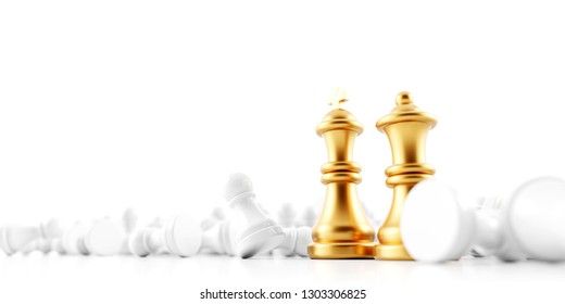 Infinite Chess Background, Original 3d Rendering. Leadership And Role Model Concepts