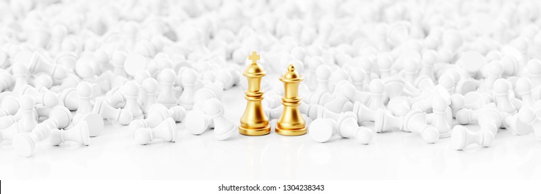 Infinite Chess Background, Original 3d Rendering. Leadership And Role Model Concepts