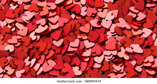 Infinite Hearts Background Love Passion And Valentine Day Theme 3d Rendering Horizontal Infinite Hearts Background Love Passion And Valentine Day Theme 3d Rendering Horizontal